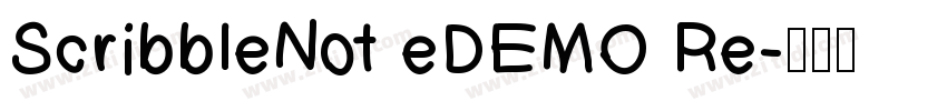 ScribbleNot eDEMO Re字体转换